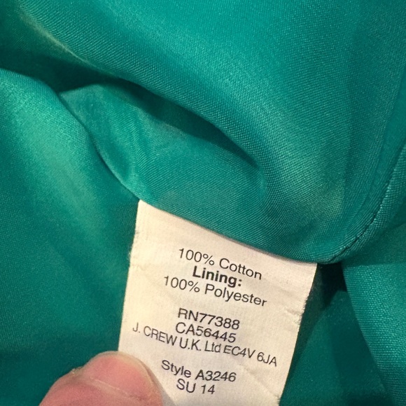 J.Crew Matelasse Drop Waist Skirt, Jacquard Green - Picture 5 of 7